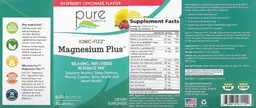 Label for Magnesium Plus Raspberry-Lemonade Flavor