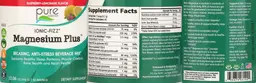 Label for Magnesium Plus Raspberry-Lemonade Flavor