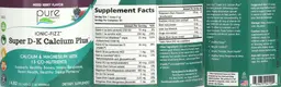 Label for Super D-K Calcium Plus Mixed Berry Flavor