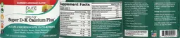 Label for Super D-K Calcium Plus Raspberry-Lemonade Flavor