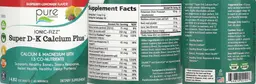 Label for Super D-K Calcium Plus Raspberry-Lemonade Flavor