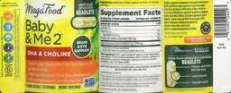 Label for Baby & Me 2 Prenatal DHA & Choline