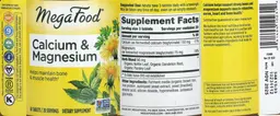 Label for Calcium & Magnesium