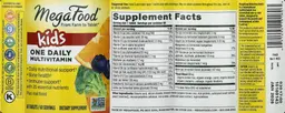Label for Kids One Daily