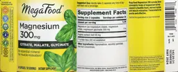 Label for Magnesium 300 mg