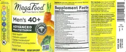 Label for Men's 40+ Advanced Multivitamin