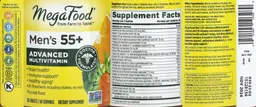 Label for Men's 55+ Advanced Multivitamin