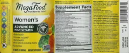 Label for Women's Advanced Multivitamin