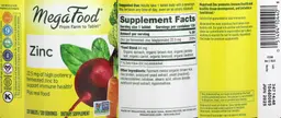 Label for Zinc 22.5 mg