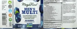 Label for Men's Multi Wild Blueberry