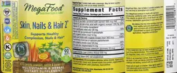 Label for Skin, Nails & Hair 2