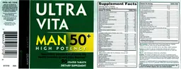 Label for Ultra Vita Man 50+