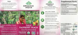 Label for Tulsi Raspberry Peach