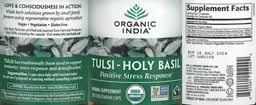 Label for Tulsi-Holy Basil Positive Stress Response