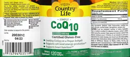 Label for Simply CoQ10 100 mg