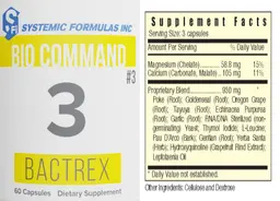 Label for 3 Bactrex