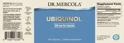 Label for Ubiquinol 200 mg