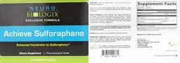 Label for Achieve Sulforaphane