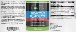 Label for BioActive B12-Folate