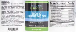 Label for Biotic Supreme 50