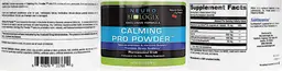 Label for Calming Pro Powder Natural Cherry Flavor