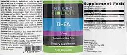 Label for DHEA 10 mg