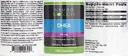 Label for DHEA 25 mg