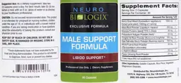 Label for Male Support Formula