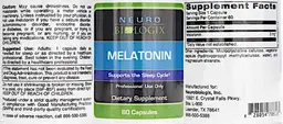 Label for Melatonin