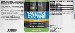 Label for N-Acetyl-L-Cysteine 500 mg