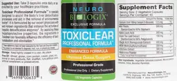 Label for Toxiclear Professional Formula