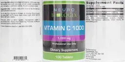 Label for Vitamin C 1000