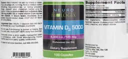 Label for Vitamin D3 5000