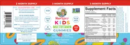 Label for Kids Multivitamin Gummies