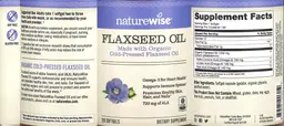 Label for Flaxseed Oil