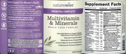 Label for Multivitamin & Minerals Prenatal Complete
