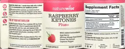 Label for Raspberry Ketones Plus+