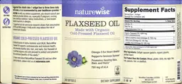 Label for Flaxseed Oil