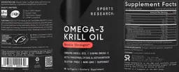 Label for Omega-3 240 mg Krill Oil 1000 mg