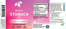 Label for Mom's Stomach Aid