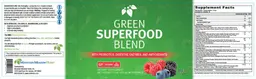 Label for Green Superfood Blend Mixed Berry Flavor