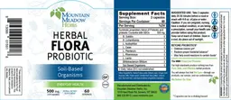 Label for Herbal Flora Probiotic