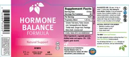 Label for Hormone Balance Formula