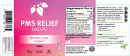 Label for PMS Relief Drops
