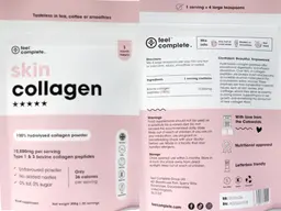 Label for Skin Collagen 10,000 mg Unflavoured