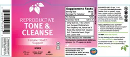 Label for Reproductive Tone & Cleanse