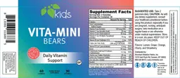 Label for Vita-Mini Bears Mixed Fruit Flavors