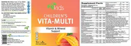 Label for Children's Vita-Multi Mango Flavor