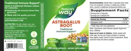 Label for Astragalus Root 1,410 mg