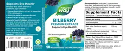 Label for Bilberry Premium Extract